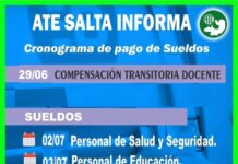 CRONOGRAMA DE COBRO DE HABERES